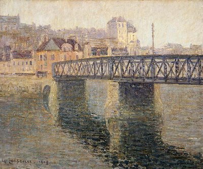 サン・トゥアンの鉄橋 作： Gustave Loiseau