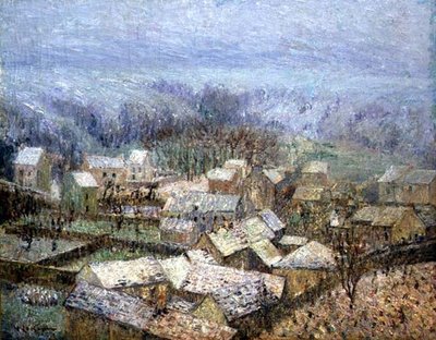 ポントワーズの冬」（油彩・キャンバス） 作： Gustave Loiseau