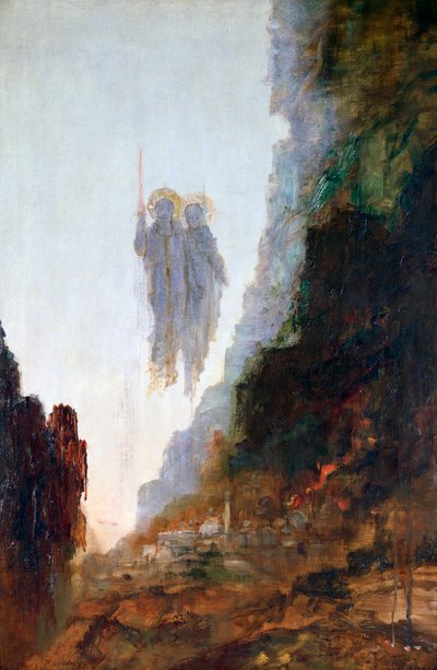 ソドムの天使、c1846-1898 作： Gustave Moreau