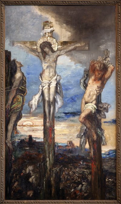キリストと二人の盗賊 作： Gustave Moreau