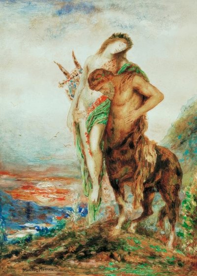 疲れたケンタウロス 作： Gustave Moreau