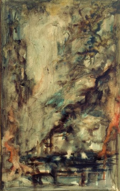 スケッチ（2人の冒険者とお守り（？）） 作： Gustave Moreau