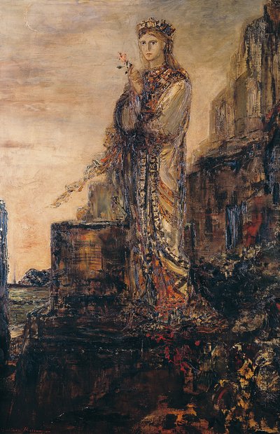トロイの城壁のヘレン 作： Gustave Moreau