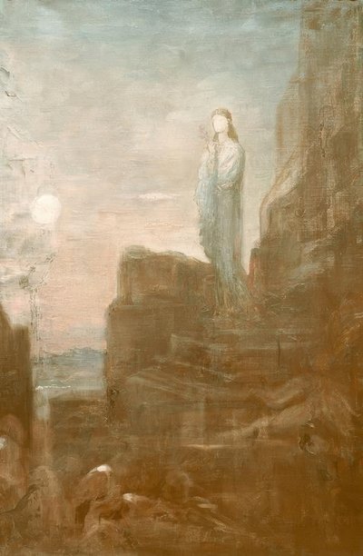 トロイの城壁にいるヘレン 作： Gustave Moreau