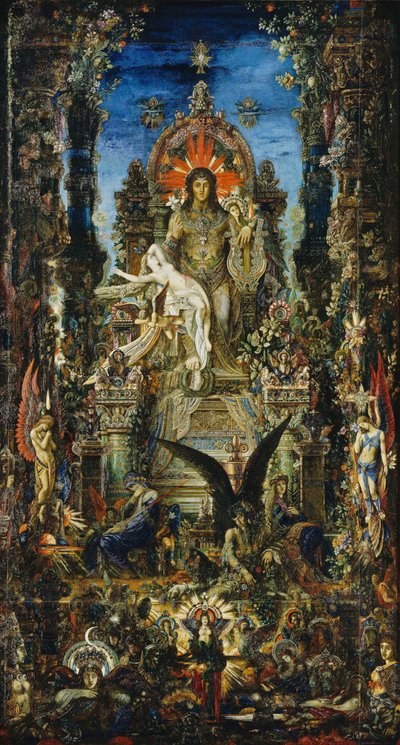 木星とセメール、1894-95 作： Gustave Moreau