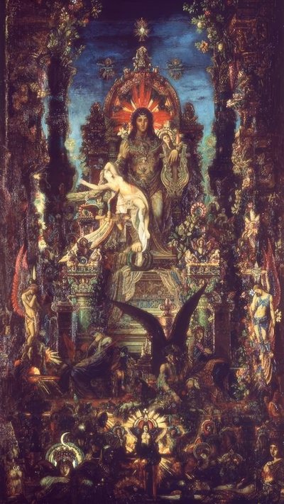木星とセメレ 作： Gustave Moreau