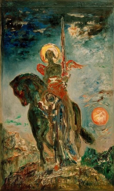 公園と死の天使 作： Gustave Moreau