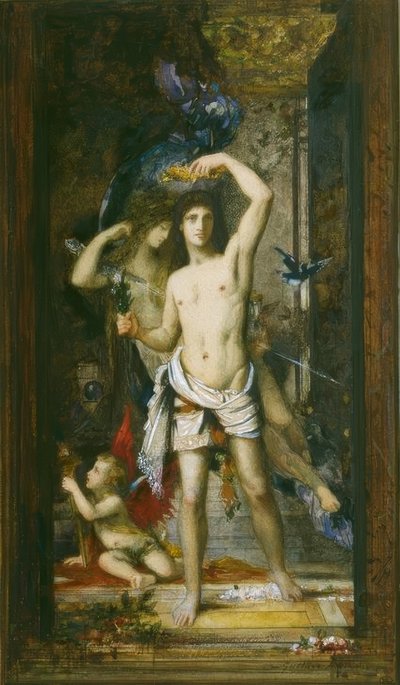 若い男と死 作： Gustave Moreau