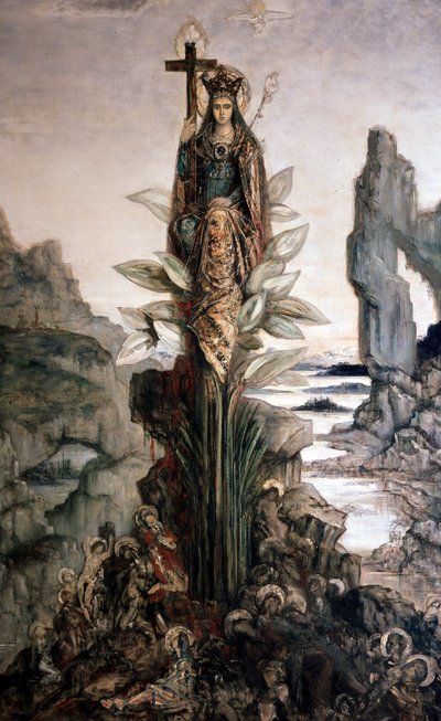 ギュスターヴ・モローの「神秘の花」。 作： Gustave Moreau