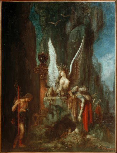 オイディプスの旅行者または死の前の平等 作： Gustave Moreau