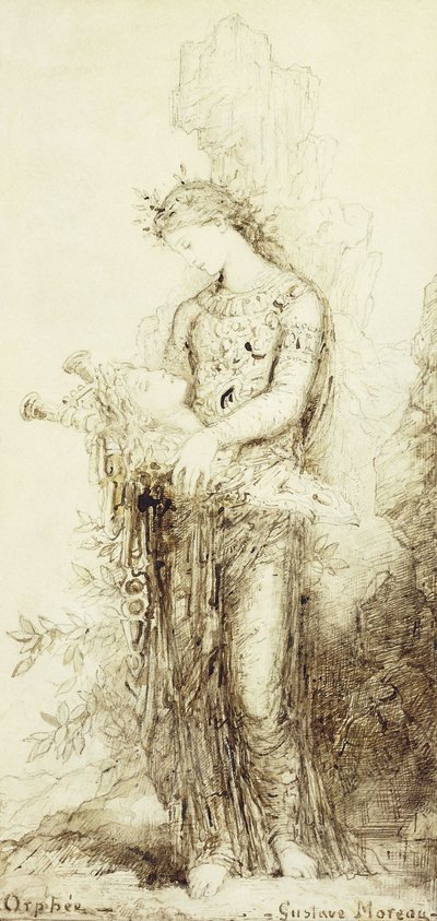 オルフェウス; L "Orphee、 作： Gustave Moreau