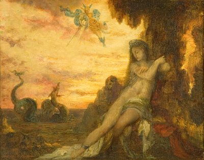 ペルセウスとアンドロメダ、1870年頃（パネルに油彩） 作： Gustave Moreau