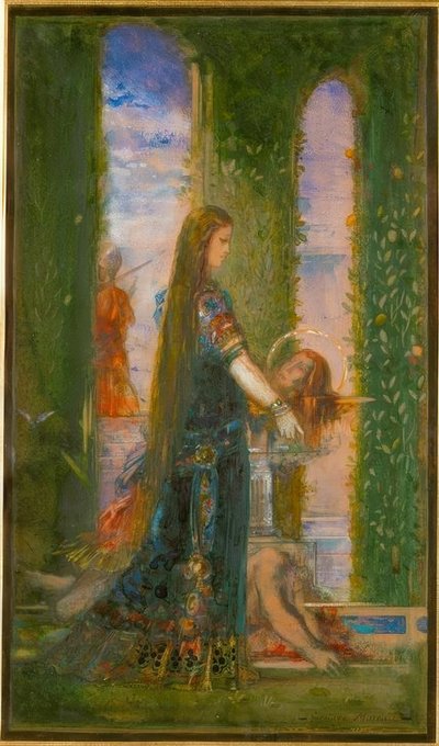 庭のサロメ 作： Gustave Moreau