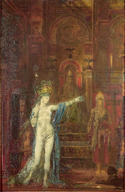 ヘロデの前に踊るサロメ、1874年頃 作： Gustave Moreau