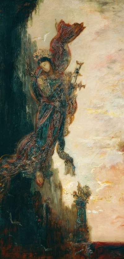 落ちるサフォ 作： Gustave Moreau