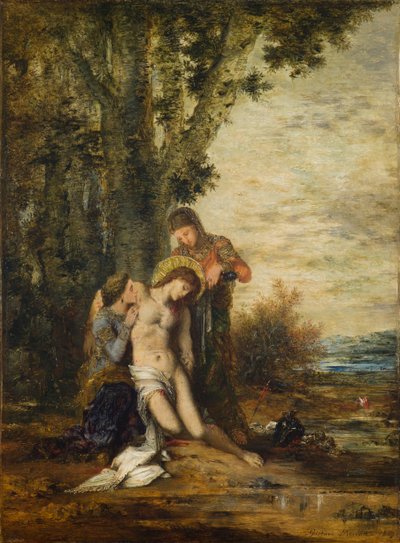 殉教した聖セバスチャン 作： Gustave Moreau