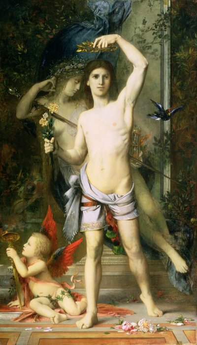 若い男と死、1856-65 作： Gustave Moreau