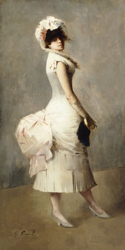 エレガントな女性 作： Gustave Nicolas Pinel