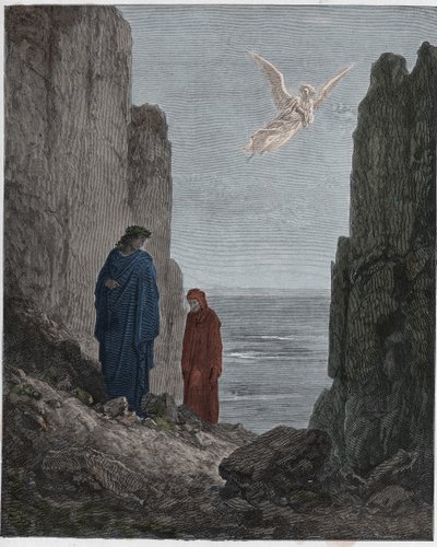 プルガトリオ、カント19：詩人は5番目の円に登る 作： Gustave after Dore