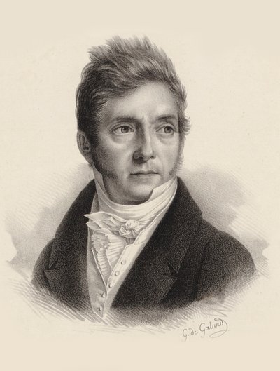 作曲家ピエール ジャック ジョセフ ロード 1774-1830 の肖像画。 作： Gustave de Galard