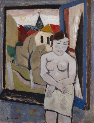 窓際のヌード 作： Gustave de Smet