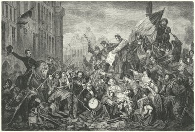 1830年のベルギー革命のエピソード 作： Gustave Wappers
