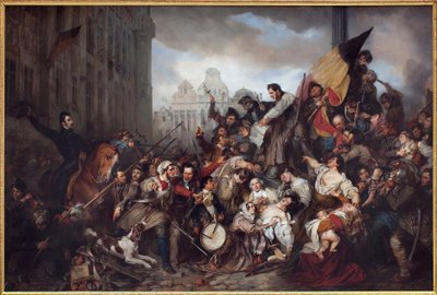 1830年のベルギー革命、1835年 作： Gustave Wappers