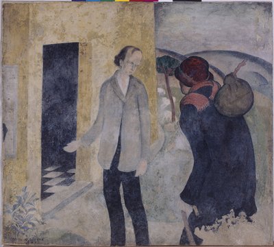 見知らぬ人へのもてなし 作： Gustave Van de Woestyne