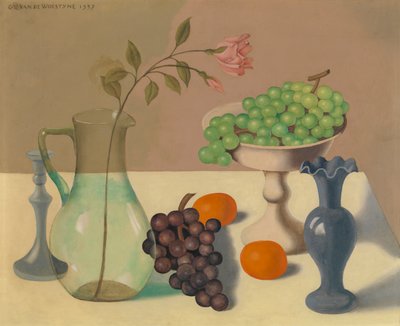 ぶどうのある静物 作： Gustave Van de Woestyne