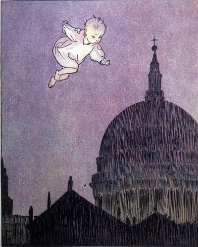 ジェームズ・マシュー・バリー (JM または J. M. バリー) の寓話「ピーターパンの物語」のイラスト 作： Gustavo Gustavino Rosso