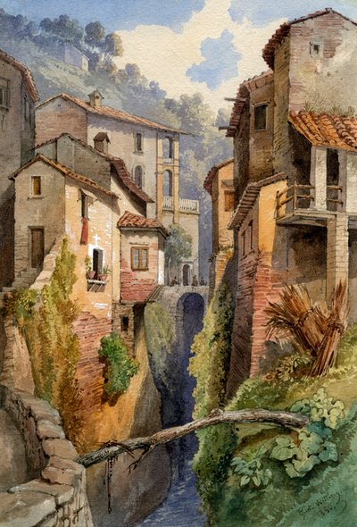ルッカ、トスカーナ、イタリア、1850。 作： Gustavo Witting