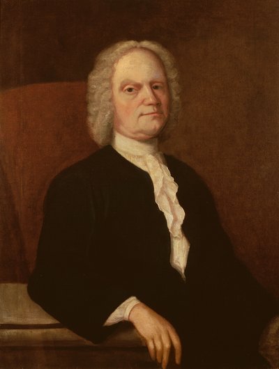 自画像、1740年頃 作： Gustavus Hesselius