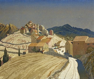 コルシカ島のサンピエール、1933年頃（キャンバスに油彩） 作： Guy Kortright