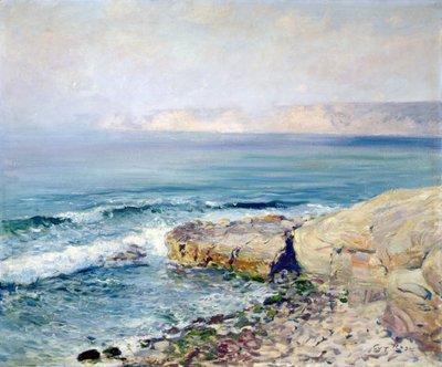 入ってくる霧 (キャンバスに油彩) 作： Guy Rose