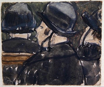 Chapeaux aux Brides（水彩・紙） 作： Gwen John