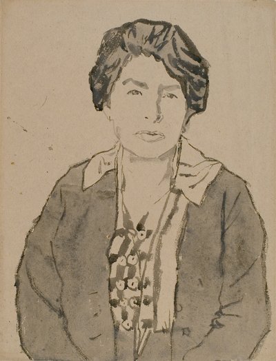 イザベル・クッパ（水彩、紙） 作： Gwen John