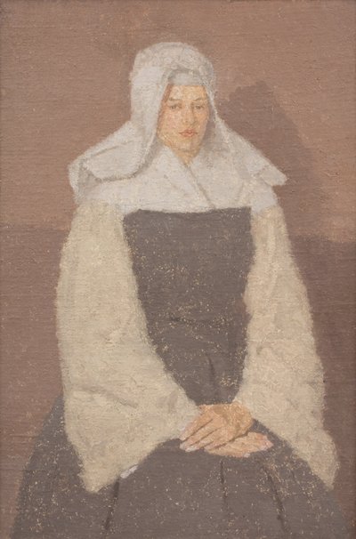 若い修道女の肖像 1918-19年頃 油彩・カンヴァス 作： Gwen John