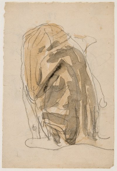 「猫自身を洗う」、1896-1939 作： Gwendolen Mary John