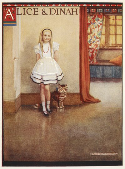 アリスとタビーキャットのダイナ 作： Gwynedd M. Hudson