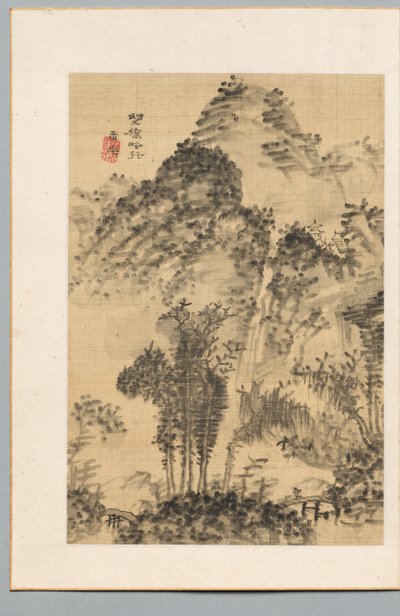 ワイルドブリッジ、ポエツウォーク、18世紀初頭から19世紀初頭。 作： Uragami Gyokudo