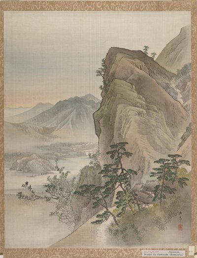 風景、1800年。 作： Gyokusho Kawabata