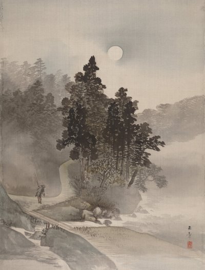 月光の旅、1800年。 作： Gyokusho Kawabata