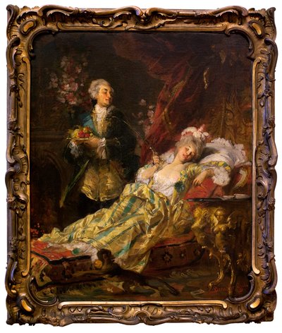 ルイ15世（1710年～1774年）とマダム・デュ・バリー（ジャンヌ・ベキュ、ディット・ド・カンティニーまたはド・ヴォーベルニエ 作： Gyula Benczúr
