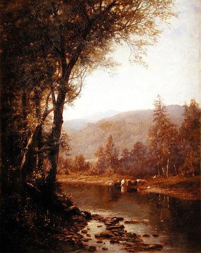 夏の風景（油彩・キャンバス 作： H.J. Blauvelt