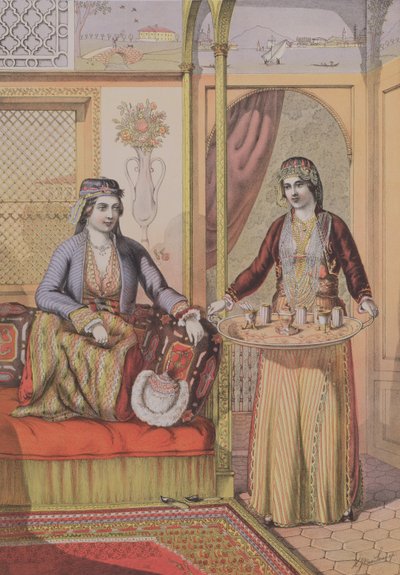 チャールズパーソンズによって刻まれた在宅アルメニア女性、1862 作： H.J. van Lennep