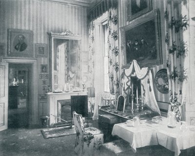 ウィンザー城のクイーンズドレッシングルーム、c1899、1901 作： HN King
