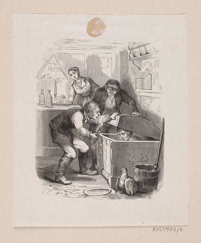 H.C.の「リトルクロースとビッグクロース」のイラストです。 アンデルセン「おとぎ話と物語」第1巻 作： H.P. Hansen