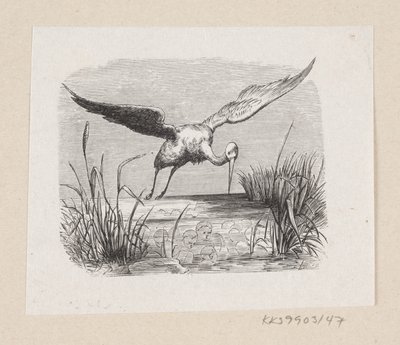 H.C. の「The Storks」のイラスト アンデルセン「おとぎ話と物語」第1巻 作： H.P. Hansen