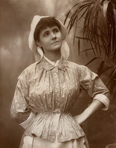 アグネス・ヒューイット、イギリスの女優、1887年 作： HS Mandelssohn