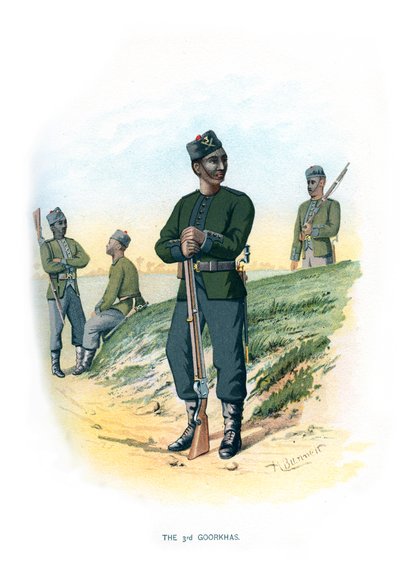 第3 Goorkhas、c1890。 作： H. Bunnett